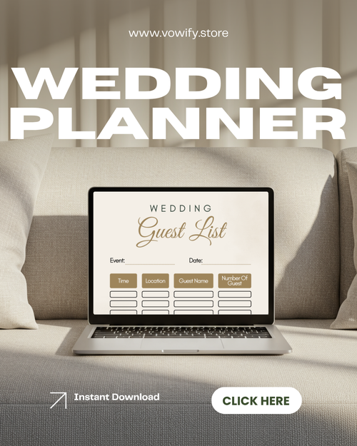 Ultimate Wedding Guest List Planner 2026 – Organize Your Guests Easily 💍