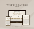 Ultimate Wedding Guest List Planner 2026 – Organize Your Guests Easily 💍