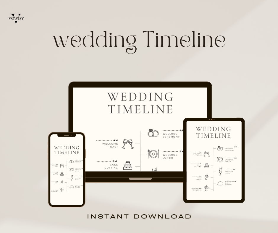 Wedding Day Timeline Planner – Stay Organized and On Schedule