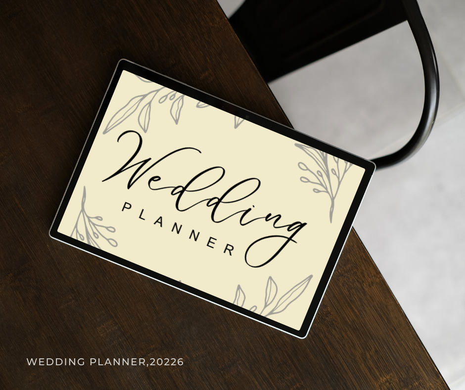 Digital Wedding Planner Checklist for GoodNotes PDF – Printable & Editable Bridal Organizer 2026