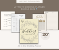 Plan Your Dream Wedding Without Stress All-in-One Wedding Planner Bundle