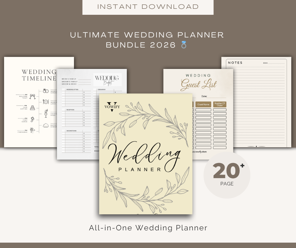 Wedding Planner Bundle 2026 – Everything You Need in One Place